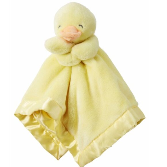 Carter's Baby Duck Security Blanket Ducky Duckling Plush Lovey Blanket w/ Rattle - Picture 1 of 6